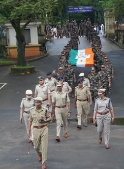 ಮಂಗಳೂರು ನಗರದಲ್ಲಿ ರೂಟ್ ಮಾರ್ಚ್