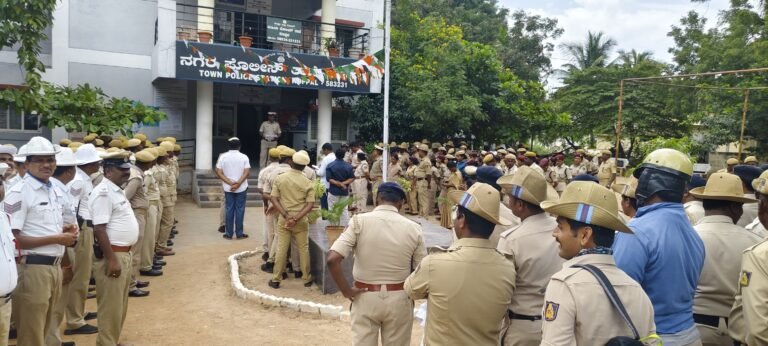 13 ನೇ ದಿನದ ಗಣೇಶ್ ವಿಸರ್ಜನೆ ಅಂಗವಾಗಿ ಪೊಲೀಸ್ ಬಂದೋಬಸ್ತ್