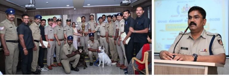 ದಾವಣಗೆರೆ ಜಿಲ್ಲಾ ಪೊಲೀಸ್ ತಂಡಕ್ಕೆ ಸಮಗ್ರ ಪ್ರಶಸ್ತಿ – ಶ್ವಾನದಳದ ‘ಧೃತಿ’ ಬೆಸ್ಟ್ ಡಾಗ್