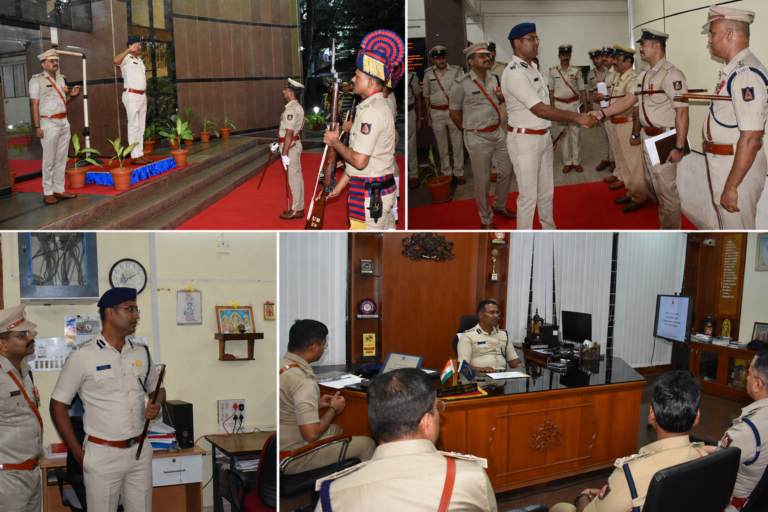 ಗಂಗಾವತಿ ನಗರ ಪೊಲೀಸ್ ಠಾಣೆಗೆ ಕೊಪ್ಪಳ ಎಸ್‌ಪಿ ಸಾಹಿಲ್ ಬಾಗ್ಲಾ ಭೇಟಿ